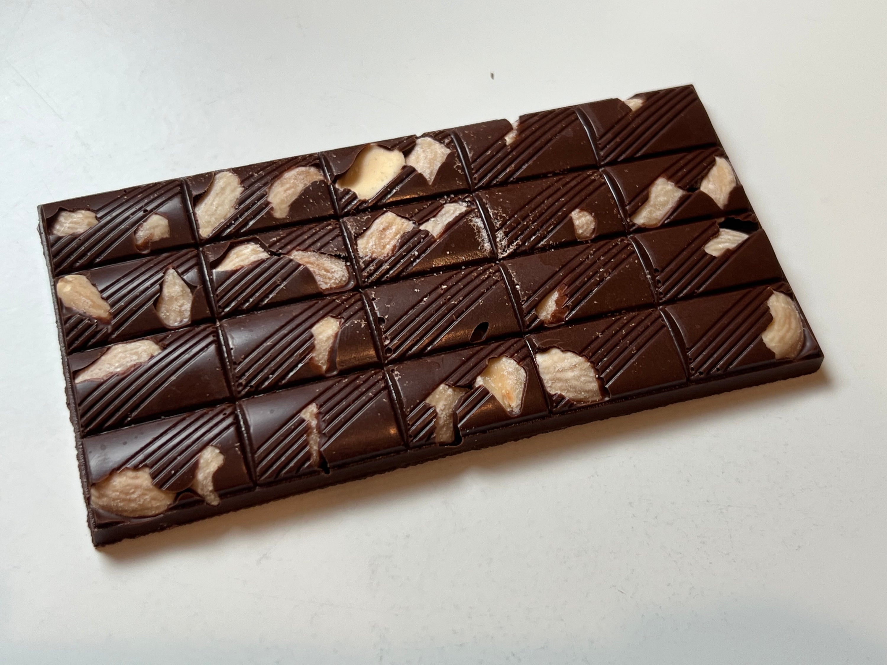 Dark Chocolate with Almonds | Premium Craft Chocolate by CRĀVA™