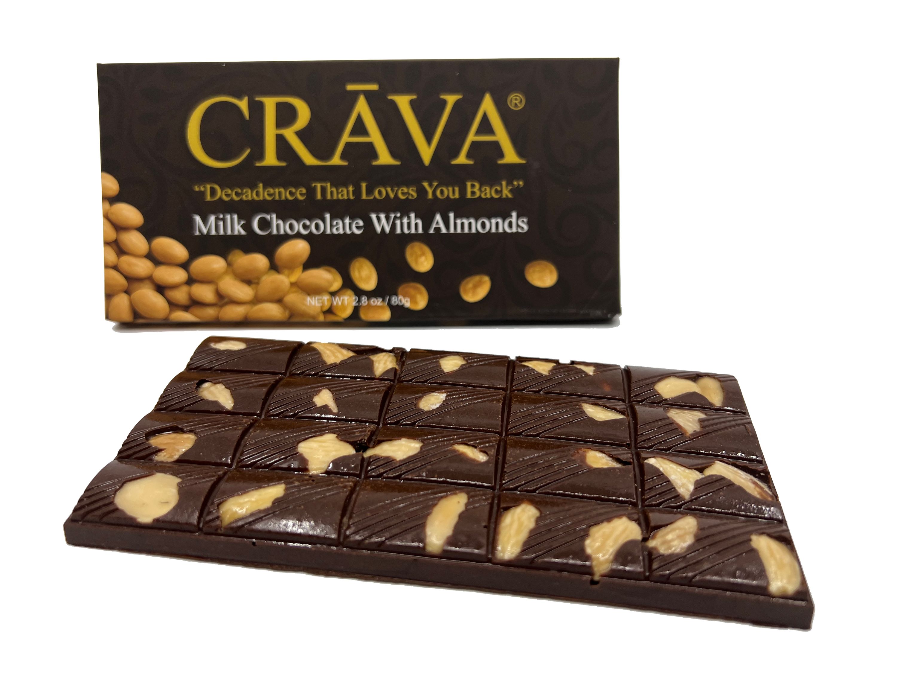 Milk Chocolate with Almonds by CRĀVA™